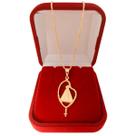 Correntinha Feminina com Pingente Terço Nossa Senhora Aparecida Folheada a Ouro 18k
