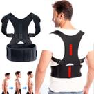 Corretor Postural Ajustável Suporte Coluna Alívio De Dores COR:PRETOTAMANHO:L
