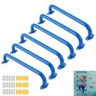 Corrimão BiJun 43 cm de Metal para Playground Azul Conjunto com 6