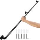 Corrimão de escada de tubo VEVOR 4FT Carga de aço carbono 200 kg