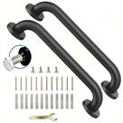 Corrimão SLYLINRY 41 cm Preto em Aço Inoxidável, Kit com 2 Unidades