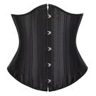 Corset 26 Hastes de Aço Underbust Cinta Modeladora Unissex Cor:PretoTamanho:38 (M) Corset 26 Hastes de Aço Underbust Cinta Modeladora Unissex Cor:PretoTamanho:38 (M)