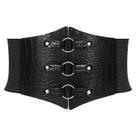 Corset Belt JKEEMI Women Metal O-Ring, anel de coração, elástico largo