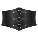 Corset Belt JKEEMI Women Metal O-Ring, anel de coração, elástico largo