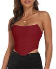 Corset Bustier Bodyshaper Crop Top estilo vintage para mulheres