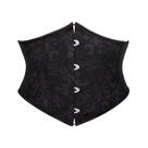 Corset Cinto Curto Espartilho Cinta Modeladora CinturaFloral Cor:PretoTamanho:40 (L)