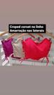 Corset com amarração na lateral