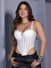 Corset Conceito Elegante e Sofisticado PitBull Jeans 92582 COR:OFF WHITETamanho:G Corset Conceito Elegante e Sofisticado PitBull Jeans 92582 COR:OFF WHITETamanho:G