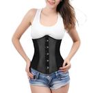 Corset Corselet Cinta Modeladora Redutora Delineadora Underbust Acetinado Preto M91