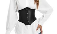 Corset Curto 4 Busks Espartilho Cinta Modeladora de Cintura