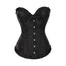Corset Gótico Steampunk plus Size Sem Mangas Vintage Bustier Torso Longo Feminino Sexy Corselet Do