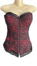 Corset Vermelho e Preto Cor:Preto/VermelhoTamanho:GG