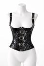 Corset Vinil Preto Cor:PretoTamanho:G