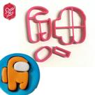 Cortador Among Us 7cm - D251248 - Ideal para Docinhos Personalizados