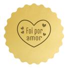 Cortador Biscoito Coração Frase Foi Por Amor Corações