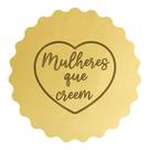 Cortador Biscoito Coração Frase Mulheres que Creem