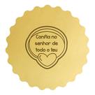 Cortador Biscoito Frase Religiosa Confia no Senhor