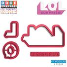 Cortador Biscoito Pasta Festa Infantil Boneca Lol Surprise Logo Original Cortador Biscoito Pasta Festa Infantil Boneca Lol Surprise Logo Original