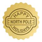 Cortador Biscoito Selo Happy Holidays North Pole