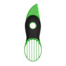 Cortador de abacate OXO Good Grips 3 em 1 em aço inoxidável verde