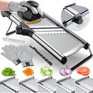 Cortador de alimentos Mandoline Gramercy em aço inoxidável ajustável