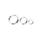 Cortador de Bolo Redondo Forminha Corte Molde Aço Inox 3un