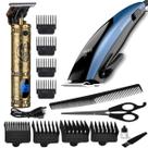 Cortador De Cabelo Gama Italy Profissional 9 Acessorios Magnetic 7w Master Máquina De Acabamento Aparador Titanium Led