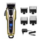 Cortador de Cabelo Maquina de Cortar Turbo Profissional Sem Fio Kemei KM-1990