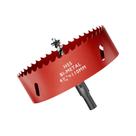Cortador de furos Fivelake 110 mm M42 HSS com haste triangular bimetálica