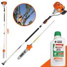 Cortador de Galhos Á Gasolina VP3300L Vulcan 33cc 1,3HP 10.000RPM Motopodador C/ Extensor Ideal Para Podas em Altura + ÓLEO STIHL de 500ml 2 Tempos