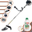 Cortador de Grama À Gasolina Anmax CG430-B 1,7HP de Potência 43cc 12.000rpm Roçadeira Profissional Completa Com 5 Opções de Cortes Para Todos os Tipos de Trabalho + ÓLEO STIHL 2 TEMPOS