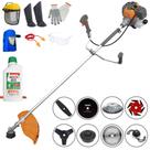 Cortador de Grama À Gasolina Tekna RL520-P 52cc 2HP Alta Rotação Roçadeira Completa Com Carretel e Kit 7 Opções de Corte + EPI + ÓLEO STIHL 2T