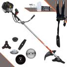 Cortador de Grama À Gasolina Terra GRH430 Motor 2T 43cc 1,7HP 6.500rpm Roçadeira Lateral Completa Multifuncional Robusta e de Alta Perfomance Com 6 Opções de Cortes Para Todos os Tipos de Trabalho