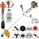 Cortador de Grama Completa À Gasolina Tekna RL430P 43cc 1,7HP Alta Performance Com Carretel Nylon + Kit 7 Opções de Corte + ÓLEO STIHL 2 Tempos