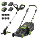 Cortador de Grama e Aparador Steelite 17" 40V com 2 Baterias de 4,0Ah