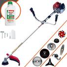 Cortador de Grama Kawashima BCJ521L 52cc 2,5HP Com Carretel e Lâmina Facão + EXTRA Lâmina 3 Pontas, Lâmina 6 Pontas, Lâmina 40 Dentes Vídea, Lâmina 80 Dentes, Trimmer e Escova de Aço + ÓLEO STIHL 2T