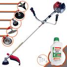 Cortador de Grama Lateral À Gasolina Kawashima BCJ431-L 1,7HP de Potência 43cc 10.000rpm Roçadeira Profissional Completa Com 5 Opções de Cortes Para Todos os Tipos de Trabalho + ÓLEO STIHL 2 TEMPOS