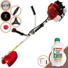 Cortador de Grama Lateral À Gasolina Kawashima KW43-L 1,7HP de Potência 43cc 10.000rpm Roçadeira Profissional Completa Com 5 Opções de Cortes Para Todos os Tipos de Trabalho + ÓLEO STIHL 2 TEMPOS