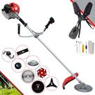 Cortador de Grama Multifuncional Anmax CG430P 43cc 2HP Completa Com Carretel e Lâmina Facão + EXTRA Lâmina 3 Pontas, Lâmina 6 Pontas, Lâmina 40 Dentes Vídea, Lâmina 80 Dentes, Trimmer e Escova de Aço