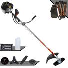 Cortador de Grama Multifunções Terra GRH-520 À Gasolina Motor 2 Tempos 52cc 2,5HP 6.500rpm Roçadeira Profissional Completa 4 Em 1 Com Carretel Nylon + Lâmina Facão + Lâmina 3 Pontas + Disco 80 Dentes Cortador de Grama Multifunções Terra GRH-520 À Gasolina Motor 2 Tempos 52cc 2,5HP 6.500rpm Roçadeira Profissional Completa 4 Em 1 Com Carretel Nylon + Lâmina Facão + Lâmina 3 Pontas + Disco 80 Dentes