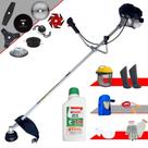Cortador de Grama Toyama RT43LB25A 43cc 1,7HP C/ Sistema Antivibração Roçadeira Completa Com Carretel Nylon e Kit 7 Opções de Corte + EPI + ÓLEO STIHL