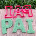 Cortador de Letras PAI - D250914 para Massas e Pastas