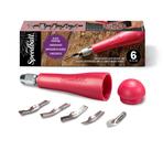 Cortador de linóleo Speedball 4131 com 5 cortadores variados