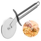 Cortador de Pizza Inox 19 cm Roda Giratória Cozinha Cabo Ergonomico