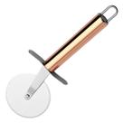 Cortador De Pizza Tortas Quiches Massas Carretilha De Aço Inox Com Cabo Rosé Gold