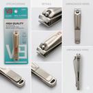 Cortador de unha inox profissional com lixa embutida portátil resistente alta precisão