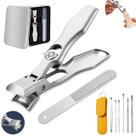 Cortador de unhas AGSIXZLAN em aço inoxidável alemão com lixa de unhas Cortador de unhas AGSIXZLAN em aço inoxidável alemão com lixa de unhas