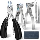Cortador de Unhas DRMODE 6 em 1 para Idosos - com Estojo de Couro Cortador de Unhas DRMODE 6 em 1 para Idosos - com Estojo de Couro