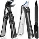 Cortador de unhas GJNL para idosos com unhas grossas, preto