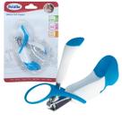Cortador de Unhas Infantil Bebe Azul Com Lupa Castela